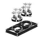 Portals Plus 36052, Double Pipe Portal Cover with 212 & 412 Caps, Tan Portals Plus, POR-36052, Double Pipe Portal Cover, C-212 Caps, C-412 Caps, EPDM compression caps, ABS curb cover, rooftop pipe flashing system, dual-pipe portal assembly