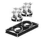 Portals Plus 36062, Double Pipe Portal Cover with 212 & 481 Caps, Tan Portals Plus, POR-36062, Double Pipe Portal Cover, C-212 Caps, C-481 Caps, EPDM compression caps, ABS curb cover, rooftop pipe flashing, dual-pipe portal, galvanized roof curb
