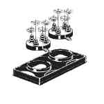 Portals Plus 36092, Double Pipe Portal Cover with 412 & 412 Caps, Tan Portals Plus, POR-36092, Double Pipe Portal Cover, two C-412 Caps, EPDM compression caps, ABS curb cover, rooftop pipe flashing system, dual-pipe portal assembly