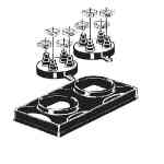 Portals Plus 36102, Double Pipe Portal Cover with 412 & 481 Caps, Tan Portals Plus, POR-36102, Double Pipe Portal Cover, C-412 Caps, C-481 Caps, EPDM compression caps, ABS curb cover, rooftop pipe flashing, dual-pipe portal system