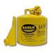 Eagle 1020Y Type I Safety Can - 5 Gallon Yellow with F-15 Funnel - 330-1020Y