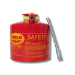 Eagle 1030R Type II Safety Gas Can - 5 Gallon with Flexible Metal Spout - 330-1030R