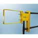 Fabenco, #A71-18PC, Self-Closing Safety Gate, A36 Carbon Steel with Safety Yellow Powder Coat, 19"-21.5" Opening, 12" Coverage - FABENCO-A71-18PC