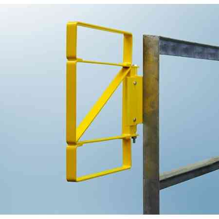 Fabenco - Z Series Self-Closing Safety Gate, Powder Coat Safety Yellow