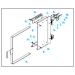 Fabenco - G Series Self Closing Safety Gate A36 Carbon Steel with Safety Yellow Power Coat