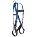 FallTech 7018 - Contractor 3D Standard Non-belted Full Body Harness, Tongue Buckle Leg Adjustment