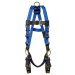 FallTech 7018 - Contractor 3D Standard Non-belted Full Body Harness, Tongue Buckle Leg Adjustment