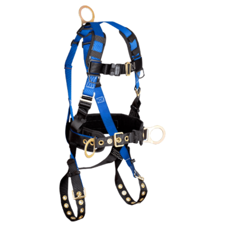 FallTech 7073LX - Contractor 3D Construction Belted Full Body Harness - Large/XL
