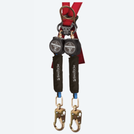 FallTech 72706TB2 - Duratech® Mini Class 1 Personal SRL-P w/ Steel Swivel Snap Hooks & Steel Dorsal Connecting Carabiner, 6'