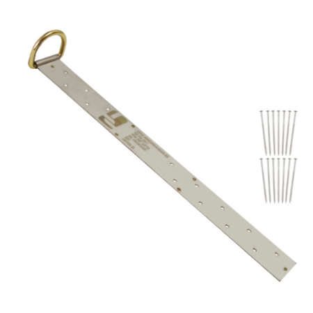 FallTech 7434 - Single-D Permanent Roof Anchor for Wood, 17"