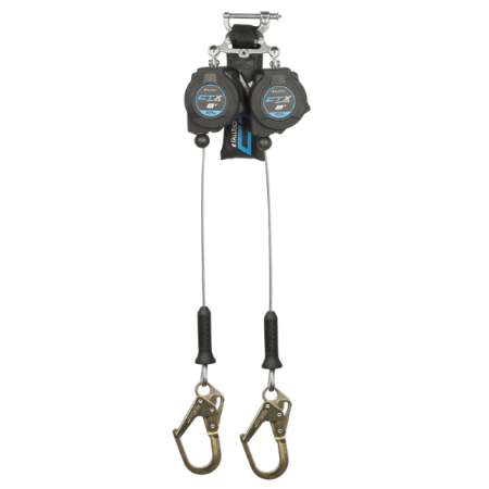 FallTech 8' CTX™ - Cable Class 2 Leading Edge Personal SRL-P - Twin Leg
