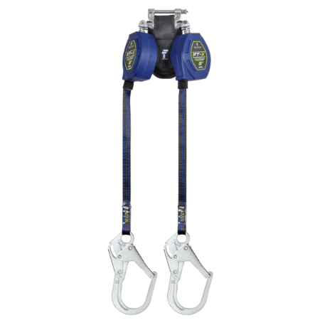 FallTech 8' FT-X™ - EdgeCore™ - Class 2 Leading Edge - Personal SRL-P - Twin-Leg w/ Speedlink