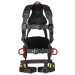 FallTech 8144 - FT-Iron - 3D Construction Belted Full Body Harness - Tongue Buckle Leg Adjustment