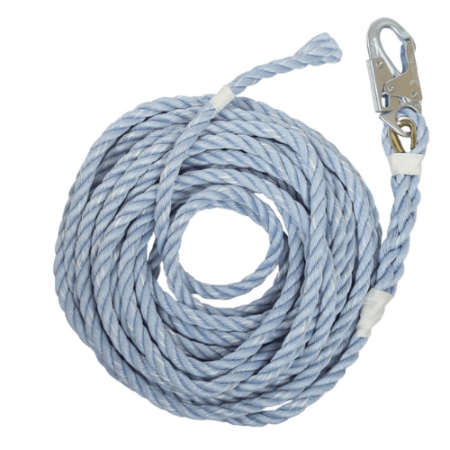 FallTech 8149 - 50' Construction-grade Vertical Lifeline w/ Back-spliced End