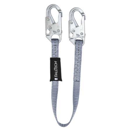 FallTech 8203 - Web Restraint Lanyard, Fixed-Length w/ Steel Snap Hooks, 3 ft.