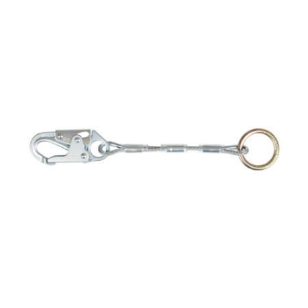  FallTech 8366C - Cable Dorsal D-ring Extender w/ Steel Snap Hook, 18"