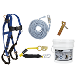 FallTech 8592A - Roofers Kit w/ Single-use Anchor & Manual Rope Adjuster FALLTECH, 8592A, ROOFERS KIT, SINGLE-USE, ANCHOR & MANUAL ROPE ADJUSTER