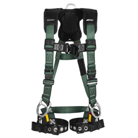 FallTech FT-1910™ - 4D Climbing Non-Belted Full Body Harness, Tongue Buckle Leg Adjustment