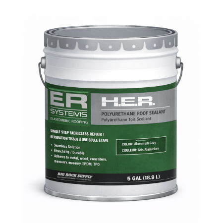 GacoFlex - H-E-R Sealant, Aluminum Gray, 5 Gallon Pail