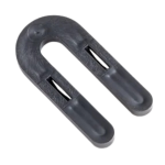Glazelock GLZ01 - Interlocking Horseshoe Plastic Shim 3" × 1½" × ¼" - Black