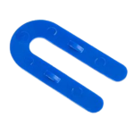 Glazelock GLZ03 - Interlocking Horseshoe Plastic Shim 3" x 1-1/2" x 1/16" - Blue