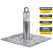 Guardian Fall Protection 00645 CB-12 Roof Anchor for Wood, Steel, or Concrete