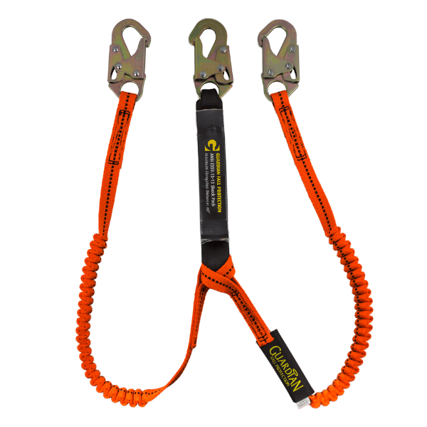 Guardian 11901 Tiger Tail Double Leg Stretch Lanyard