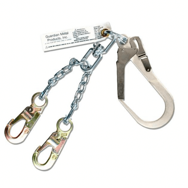  Guardian 24” Chain Positioning Lanyard w/ Swivel Steel Rebar