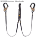 Guardian Fall Protection - Arc Flash Shock Absorbing Fixed Lanyard, Dual Leg, Web Loop