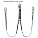 Guardian Fall Protection - Arc Flash Shock Absorbing Fixed Lanyard, Dual Leg with Hooks - 
