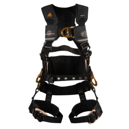 Guardian Fall Protection - B7-Comfort Arc Harness, Waist Pad, Sternal D-Ring, Hip D-Ring, QC-QC