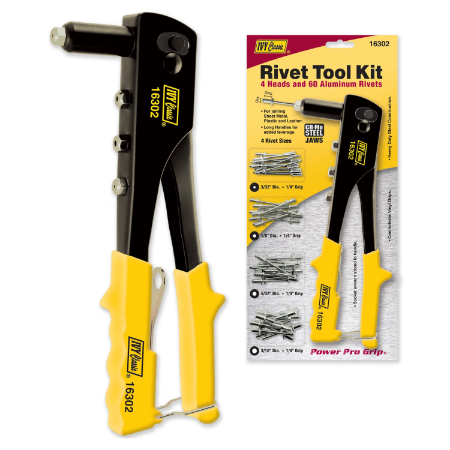 IVY Classic - 16302 Hand Rivet Tool with 60-Piece Rivet Assortment
