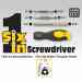 Ivy Classic - 17064 - 6-in-1 Screwdriver - Rubber Triangular Grip
