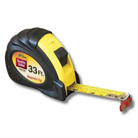 Ivy Classic - 33 ft. / Rubber Grip Double Sided Magnetic Hook Tape Measure