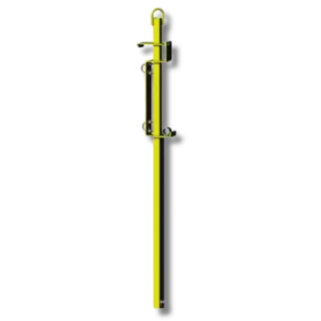 JL Industries Extendable Ladder Safety Post – 60 × 4, Powder Coated Steel