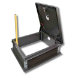 JL Industries LP-6 EZ-Up Folding Ladder Safety Post – 34 5/8 × 1-1/2, Galvanized Steel