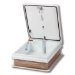 JL Industries RHDG-1WT 36 × 30 Roof Hatch – Double-Dome, White Powder Coat