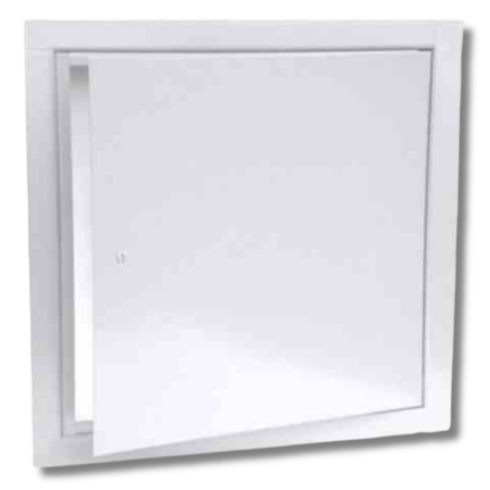 JL Industries TM-2424CW 24 × 24 Fire-Rated Uninsulated Access Panel – 1½-Hour Ceiling, White Powder Coat