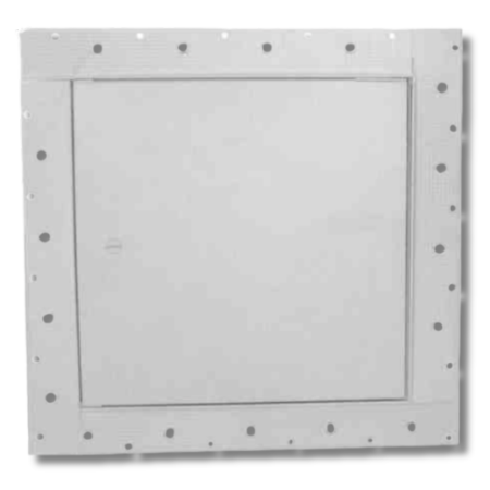 JL Industries TMW-0808CW 8 × 8 Fire-Rated Uninsulated Access Panel – 1½-Hour Ceiling, Concealed Flange, White Powder Coat