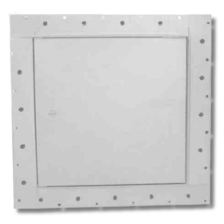 JL Industries TMW-1818CW 18 × 18 Fire-Rated Uninsulated Access Panel – 1½-Hour Ceiling, Concealed Flange, White Powder Coat