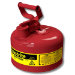 Justrite 7110100 - Type I Red Gas Can - 1 Gal.