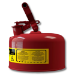 Justrite 7110100 - Type I Red Gas Can - 1 Gal.