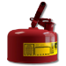 Justrite 7110100 - Type I Red Gas Can - 1 Gal.
