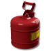 Justrite 7120100 - Type I Red Gas Can - 2 Gal.