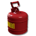 Justrite 7120100 - Type I Red Gas Can - 2 Gal.