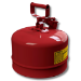 Justrite 7125100 - Type I Red Gas Can - 2.5 Gal.