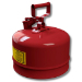 Justrite 7125100 - Type I Red Gas Can - 2.5 Gal.