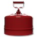 Justrite 7125100 - Type I Red Gas Can - 2.5 Gal.