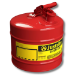 Justrite 7150100 - Type I Red Gas Can - 5 Gal.