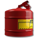 Justrite 7150100 - Type I Red Gas Can - 5 Gal.